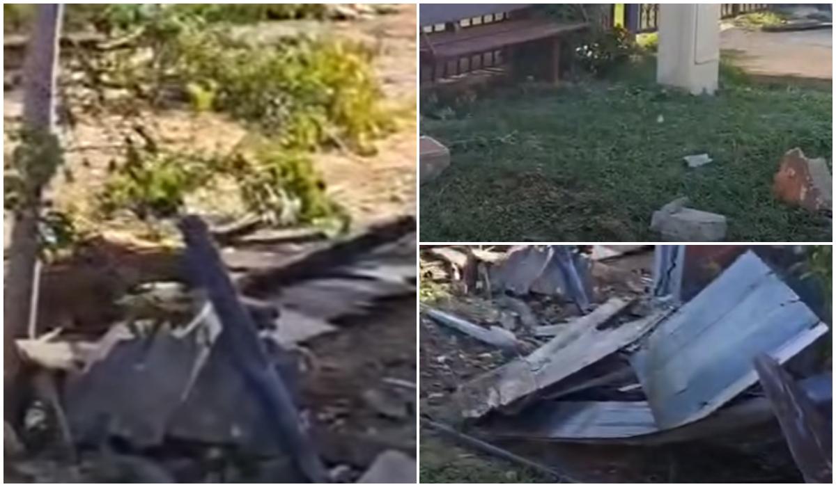 Un viceprimar AUR a făcut prăpăd cu maşina prin comună, apoi a fugit. Noaptea, s-a întors să-şi şteargă urmele