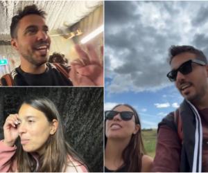 Reacţia unor italieni care au intrat pentru prima dată în Salina Turda