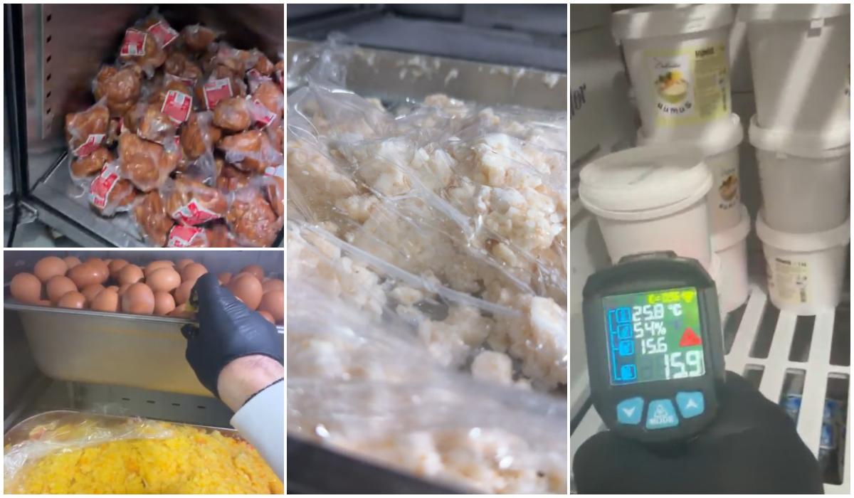 Ce au găsit inspectorii DSP în bucătăria hotelului din Saturn. Imagini cu mâncarea pregătită pentru turiști