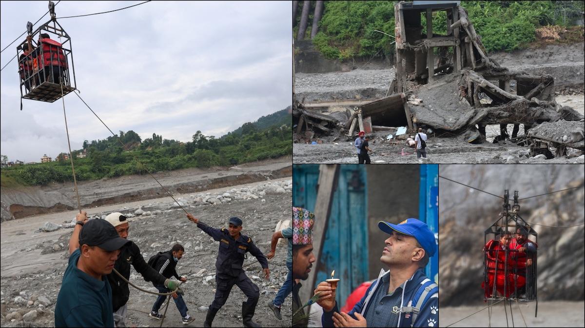 Inundațiile catastrofale din Nepal: doi oameni, scoși în viață dintr-un tunel, la 9 zile de la tragedie