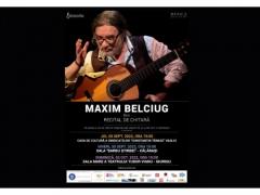 Chitaristul Maxim Belciug cântă la Vaslui, Călărași și Giurgiu