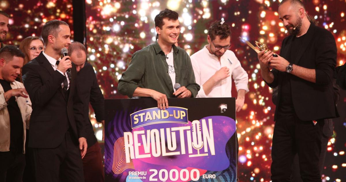 Euro Tev Module Sergiu Mirică a câștigat primul sezon Stand-Up Revolution și premiul de ...