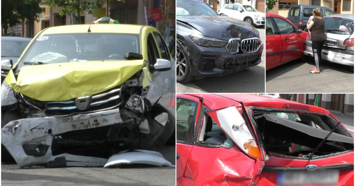 Indicatorul Stop Un taximetrist a făcut prăpăd cu mașina, după ce a ignorat indicatorul ...