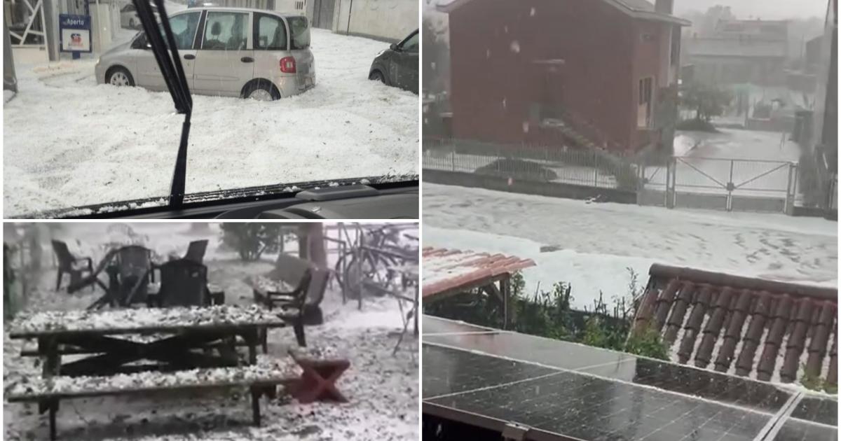 Imagini apocaliptice în Italia. O furtună uriaşă cu vijelii şi grindină ...