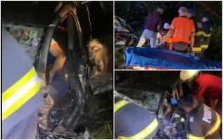 Accident dramatic în Maramureş: Două maşini s-au ciocnit violent, iar una dintre ele a ajuns în şanţ. Unul din şoferi este în stare gravă