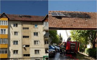 Un bistriţean şi-a pus în pericol vecinii, după ce a instalat singur panourile fotovoltaice pe bloc. Acoperişul clădirii a luat foc