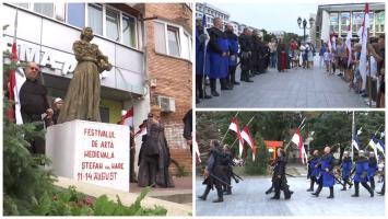 Festivalul de artă medievală Ștefan cel Mare 2022. Sute de cavaleri, domniți și artiști pe străzile din Suceava