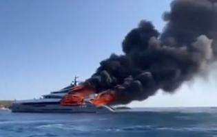 Un iaht nou-nouţ, de 25 de milioane de euro, s-a făcut scrum. Incendiul, vizibil din Ibiza şi Formentera