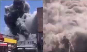Trei morţi şi peste 60 de răniţi, după o explozie la un depozit de artificii din Armenia. Localnicii au fugit din calea norului negru de fum