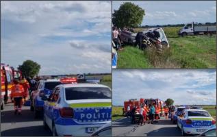 Un om a murit, iar un altul a ajuns în comă la spital, după ce două autoturisme s-au izbit violent în Satu Mare