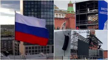 Rusia sărbătorește alipirea regiunilor din estul Ucrainei.  Zelenski: Referendumurile se vor termina cu o şi mai mare ruşine pentru ruși