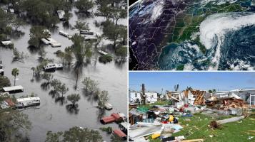Inundații cum nu au mai fost în 500 de ani în Florida: Imaginile dezastrului provocat de Uraganul Ian