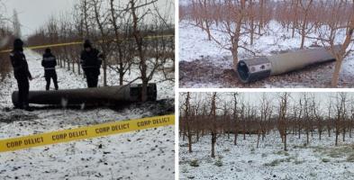 Racheta căzută în R.Moldova ar fi una defensivă, de fabricaţie rusească. Primele concluzii după ce proiectul "a lovit" la 20 km de România