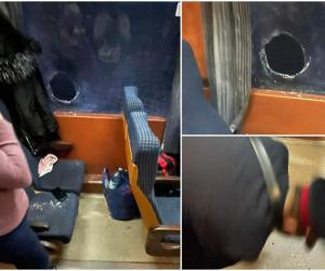 Tren de călători atacat cu pietre, aproape de Botoşani. Cioburile din geamul făcut ţăndări au tăiat pe față o pasageră