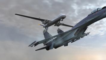 ANIMAŢIE. Filmul doborârii dronei americane în Marea Neagră. Ce au discutat piloţii ruşi după incident