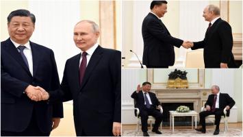 Cum a fost primit Xi de Putin la Kremlin: Dragă prietene, bine ai venit. Lumea este invidioasă pe progresele Chinei
