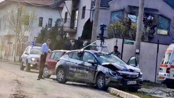 Maşina Google Street, implicată într-un accident în Ovidiu. Şoferul nu ar fi acordat prioritate