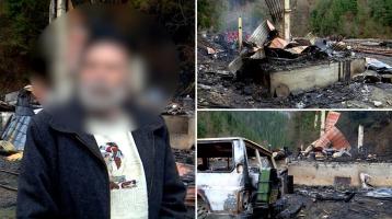 Mafia lemnului, atac ca-n filme în Maramureș: au ars o cabană, l-au sechestrat pe paznic sub amenințarea armei și au ucis un câine de pază