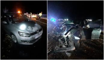 Imagini de coșmar pe un drum din Cluj, după ce o șoferiță de 22 de ani a intrat cu mașina pe contrasens. Un copil de nici 2 ani a ajuns la spital