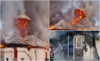 Incendiu devastator la Mănăstirea Podu Coşnei din Suceava. Paraclisul şi un corp de chilii, mistuite de flăcările violente