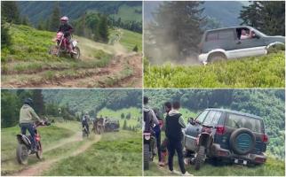 Poiana Narciselor din Munţii Maramureşului, invadată de turiști cu ATV-uri, mașini de teren și motociclete enduro. Autorităţile ridică neputincioase din umeri