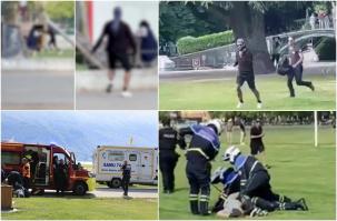 Filmul atacului sângeros din Franţa, unde patru copii şi un adult au fost înjunghiaţi de un bărbat într-un parc. Atacatorul este şi el tată