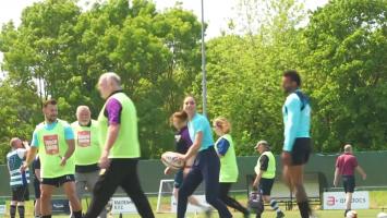 Kate Middleton a jucat rugby alături de echipa clubului Maidenhead. Prinţesa de Wales a vorbit şi despre importanţa sportului în viaţa copiilor