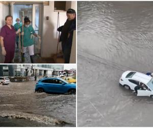 Ciclonul care s-a abătut asupra României va lovi noi zone în weekend. Valuri pe străzile Timişoarei, după codul roşu de vreme extremă