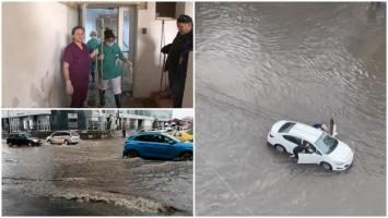 Ciclonul care s-a abătut asupra României va lovi noi zone în weekend. Valuri pe străzile Timişoarei, după codul roşu de vreme extremă