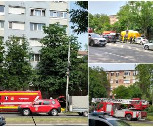 Intră în casă! Militarul suit de ieri pe pervazul geamului, la Timișoara, continuă să amenințe că se aruncă de la etajul 7