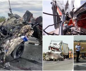 Cine sunt victimele tragediei de pe autostrada A1. Toți cei cinci bărbați au murit într-un microbuz strivit de două TIR-uri, la Ciorogârla