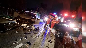 Un șofer a făcut prăpăd pe contrasens, pe un drum din Cluj, după ce a pierdut controlul mașinii într-o curbă