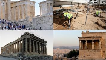 Turist român, arestat în Atena pentru că a încercat să fure două bucăți de marmură de pe Acropole. Le-a spus polițiștilor că erau oricum rupte de pe monument