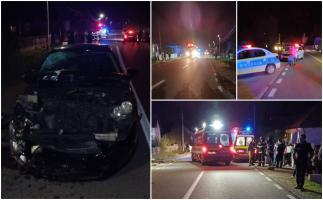 O șoferiță a spulberat cu mașina o căruță, pe un drum din Maramureș. Patru oameni care se aflau în atelaj au ajuns la spital
