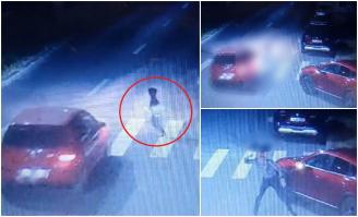 Momentul în care o șoferiță izbește cu mașina un băiețel de 7 ani, pe o trecere de pietoni din Iași. După impact, tânăra și-a văzut de drum