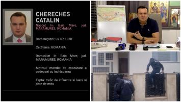 Cherecheș, condamnat la 5 ani de închisoare, nu a fost găsit acasă. Un polițist a sărit gardul, doi au intrat pe poartă. Primarul, dat în urmărire