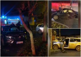 Trei persoane la spital, după ce şoferului unui taxi i s-a făcut rău şi a intrat într-un alt vehicul, în Satu Mare. Ambii au ajuns înafara şoselei