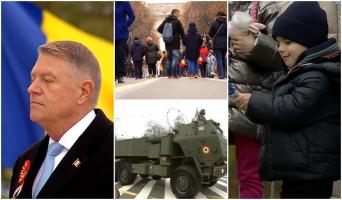 Cea mai spectaculoasă paradă militară organizată vreodată în România, urmărită de peste 100.000 de oameni din stradă. Momentul culminant