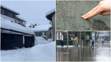 România, lovită de ciclonul care a adus ninsori de proporţii în Vest. "Ploi sângerii" în aproape toată ţara