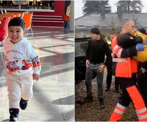 Radu Ayan, copilul de 2 ani dispărut în Botoşani, a fost găsit în viaţă. Primele imagini după ce a fost salvat de trei polițiști 