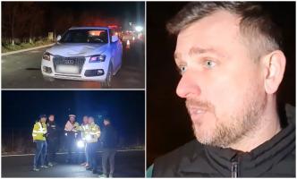 "L-am văzut foarte târziu". Tânăr polițist în comă, după ce a fost lovit în plin cu un Audi, pe un drum din Botoşani. Agentul oprise un alt şofer pentru control