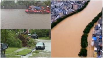 Inundaţii devastatoare în China: Şuvoaiele au înghiţit mii de gospodării şi au izolat mai multe localităţi. Peste 127 de milioane de persoane, în pericol