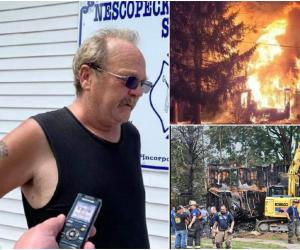Lacrimi de durere pentru un pompier, după ce a fost chemat să-şi salveze propria familie. 3 copii şi 7 adulţi au murit în incendiul din SUA