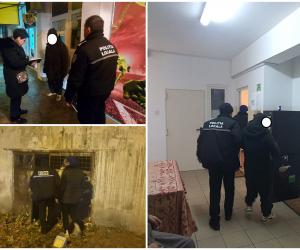 15 oameni ai străzii, găsiţi aproape îngheţaţi de poliţiştii din Neamţ. De ce doar 4 au vrut să meargă la adăpost, unde aveau mâncare şi căldură