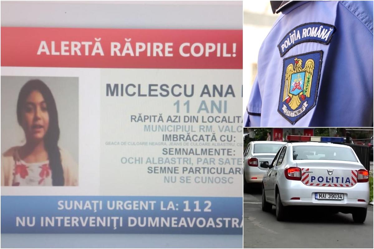 Ana Maria, copila de 11 ani răpită în Vâlcea, a fost găsită în siguranță acasă după 4 ore. Ana Maria, copila de 11 ani răpită în Vâlcea, a fost găsită în siguranță acasă după 4 ore.