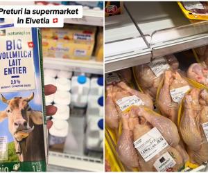 O româncă arată preţurile dintr-un supermarket din Elveţia. Prețuri ca în România, dar salarii de pe altă planetă
